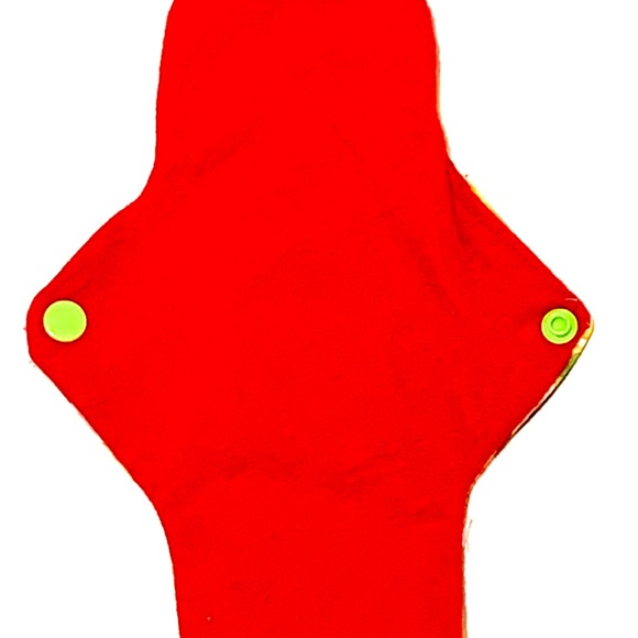 2 Heavy Plus Cloth Menstrual Pads in Fun Mario Land Print 10 inches/New Handmade - Picture 6 of 6